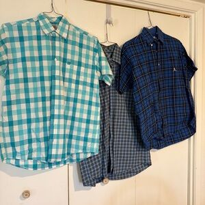 Cinch Turquoise and Navy Plaid Men's Shirt